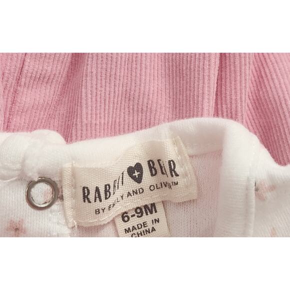 Mixed Name Brand Bundle of Baby Girl Pink Outfits 6-9 Months 4 Pieces - Picture 4 of 5